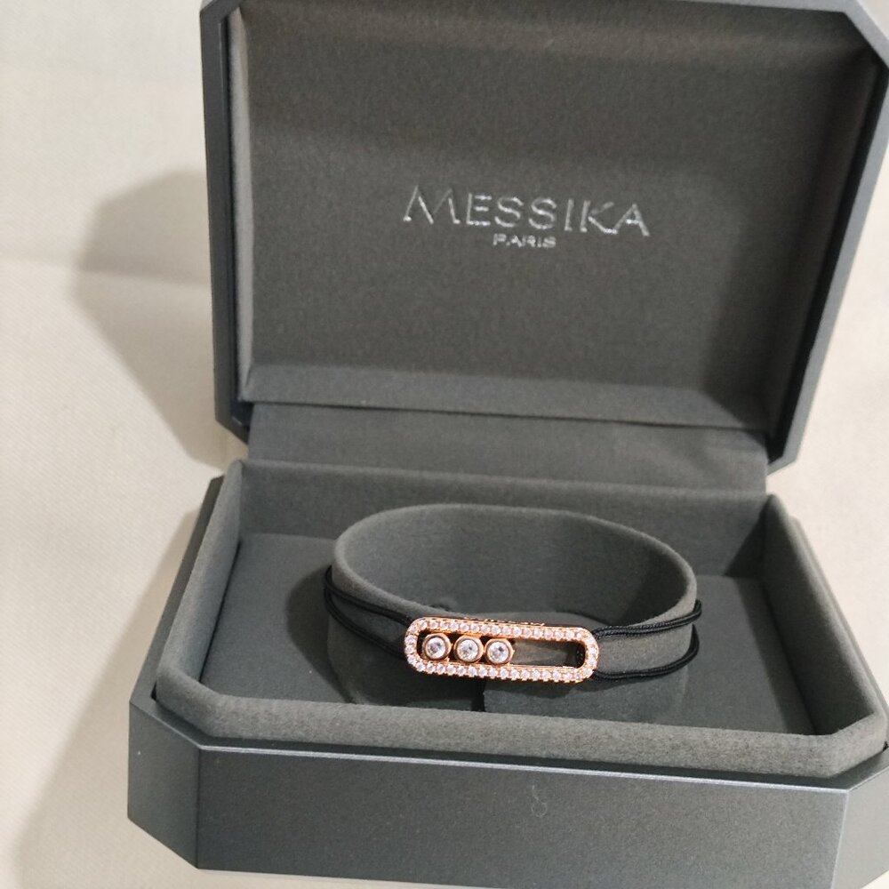 Messika Sliding Knot Adjustable Diamond Bracelet - Picture 7 of 9